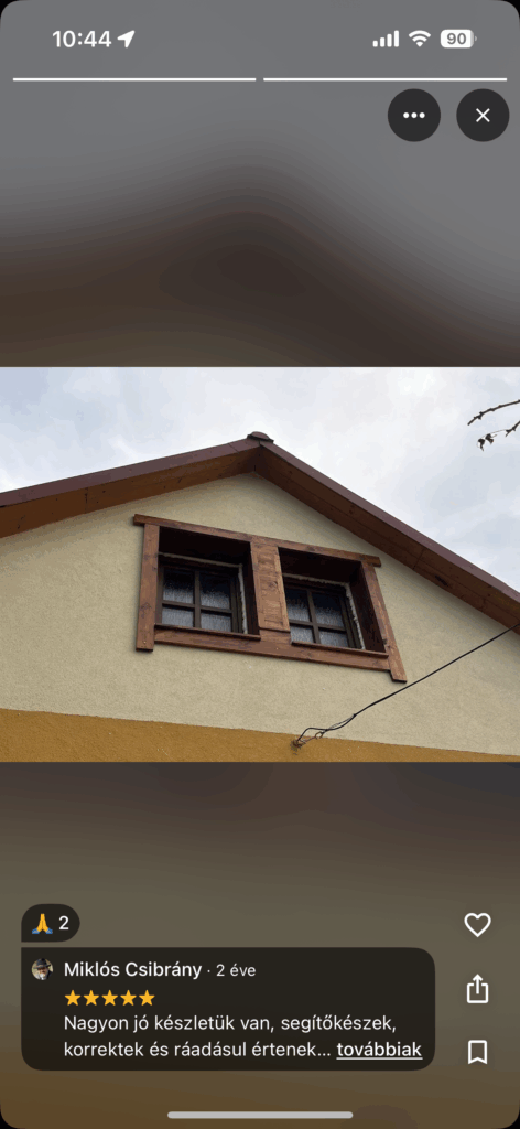 Botott ablakok beépítéve